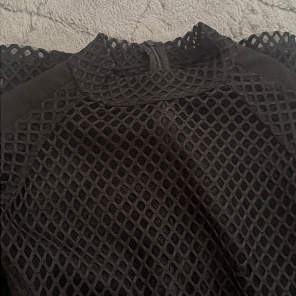 Black Mesh Top